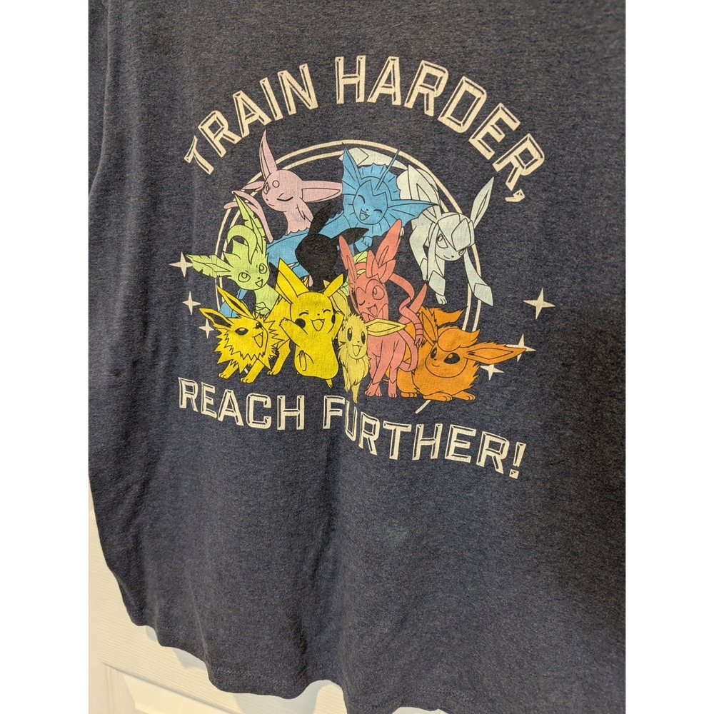Y2K Geek Chic Pokémon Eeveelution‎ Graphic Tee Anime Gamer Core Large - Picture 2 of 5